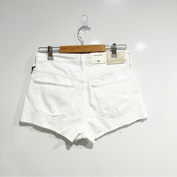 NWT Citizens of Humanity Annabelle Vintage Cutoff Denim Shorts in White - Picture 7 of 16